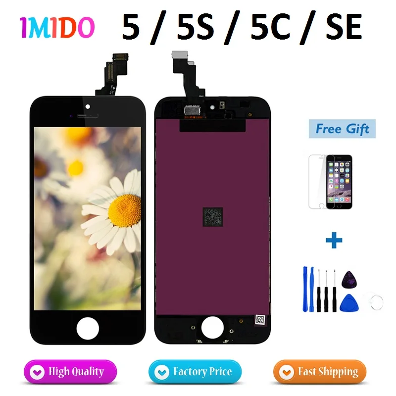 Класс AAA + экран для iPhone 5 5S 5C SE дисплей передняя панель дигитайзер сборка Замена ЖК