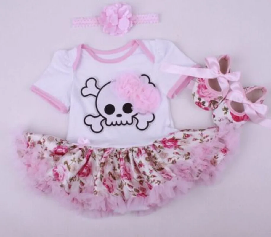 

22" Reborn Doll Clothes Dress Newborn Baby + Headdress+ Shoes For Baby Doll New Born Baby Clothes Doll Accessories