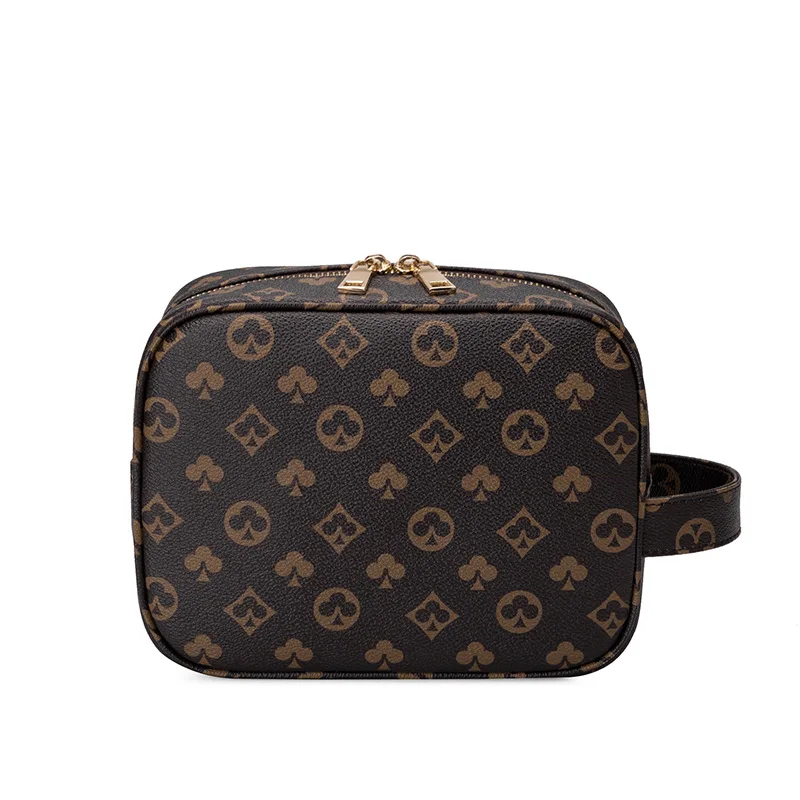 

Classic 2021 new luxury brand design lady handbag retro female high quality lady cosmetic bag hanging bathroom toilet bag