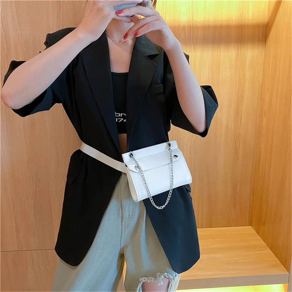 Женские сумки 2020 однотонная новая стильная женская сумка на цепочке через плечо