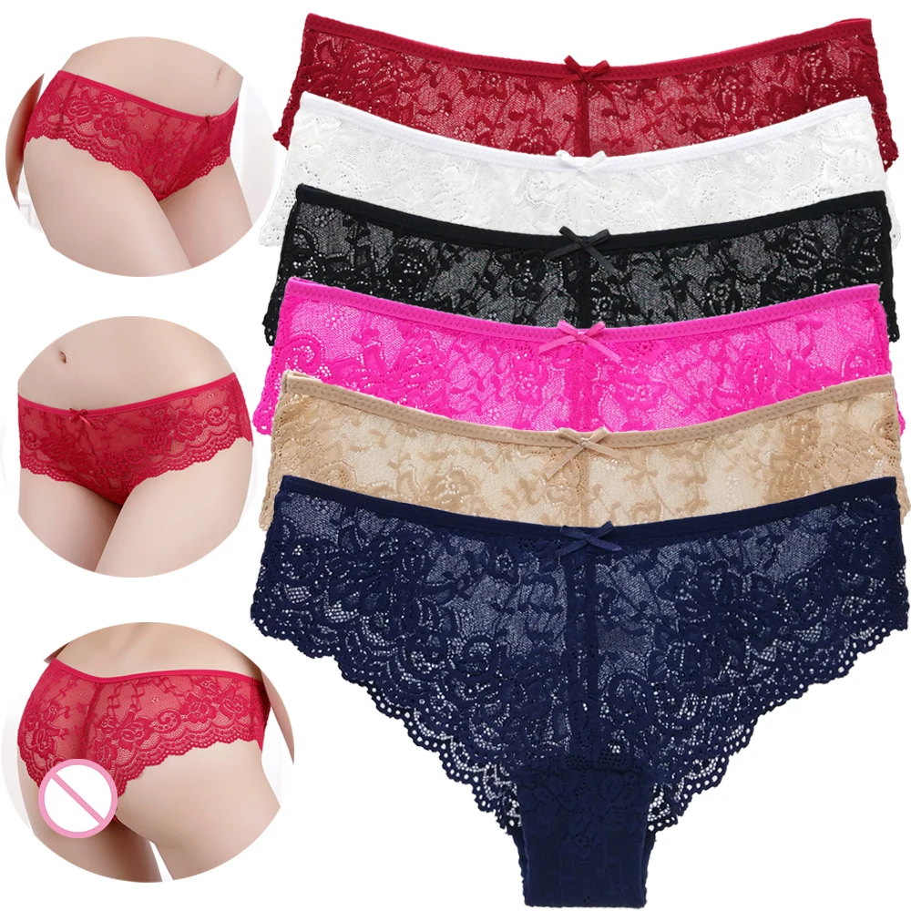 

Sexy Thong Panties Women Bandage Hollow Out Lace Lingerie T back Lingerie Comfortable Bowknot Underwear lenceria sensual mujer