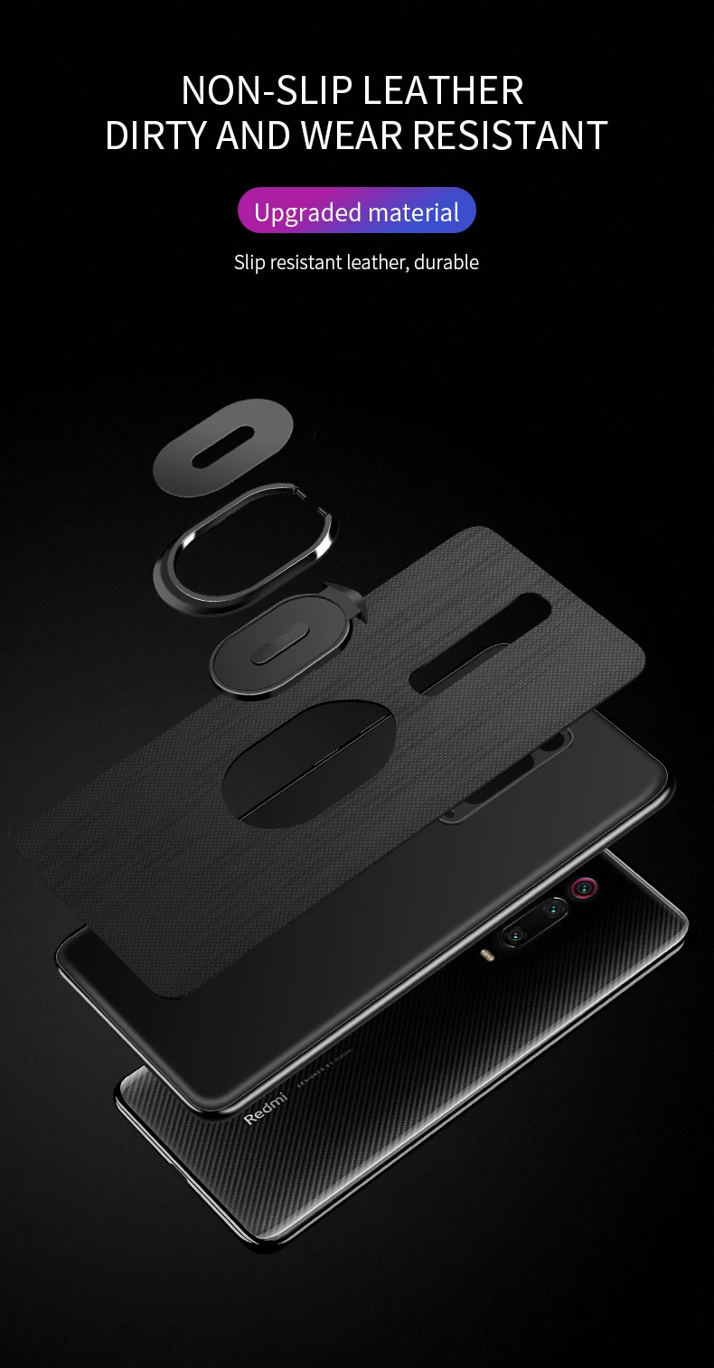 Для Xiaomi mi 9T чехол для Red mi K20 PU кожаный магнитный демонстрационный держатель для колец чехол для телефона для Xiaomi mi 9T красный mi K20 Pro Чехол Coque