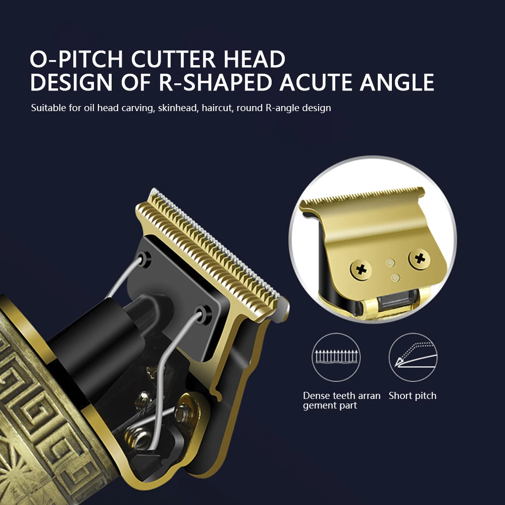 

USB Hair Trimmer Clipper LCD Electric Shaver for Men Barber Mower Hair Cutting Machine Beard Trimmer 0mm Razor cortadora de pelo