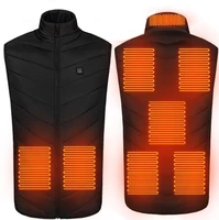 8 areas heating jacket heated usb battery powered self heated vest body warmer mens womens warm vest thermal winter clothing