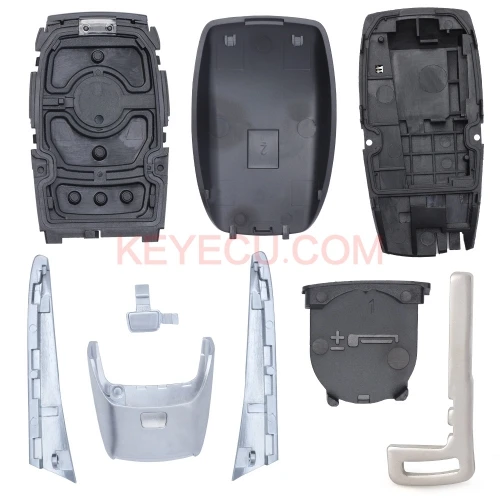 

KEYECU Black Smart Remote Key Shell 3 Button for Mercedes-Benz C200L E300L S320 GLC