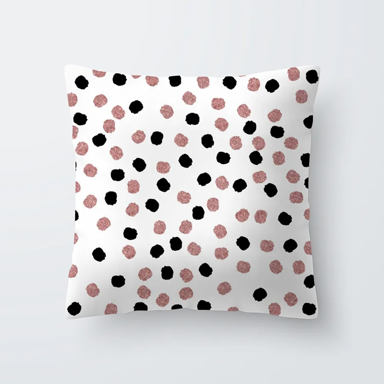 Наволочка из полиэстера декоративная наволочка розового золота 45x45