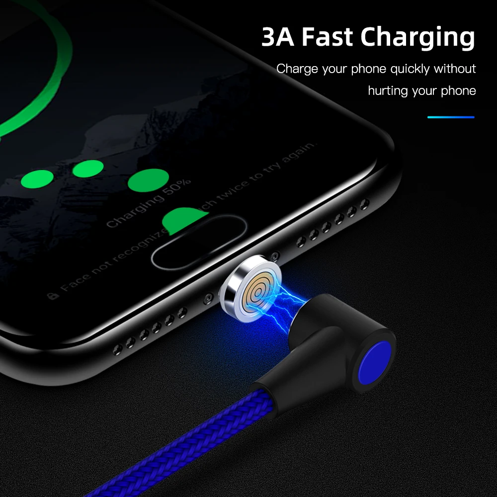 Быстрый Магнитный кабель Robotsky 3A для быстрой зарядки 3,0 Micro USB зарядное устройство type C для samsung S9 huawei P20 Магнитный шнур для телефона
