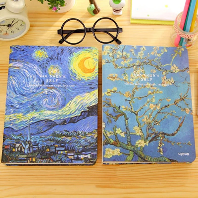Ван Гог 26-ring loose-leaf binder утолщаются CY Ретро A5/B5 дневник блокнот канцелярские
