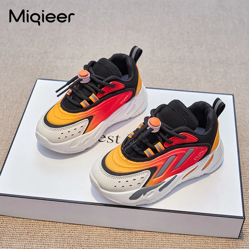 Детские кроссовки повседневная обувь на массивной подошве для маленьких