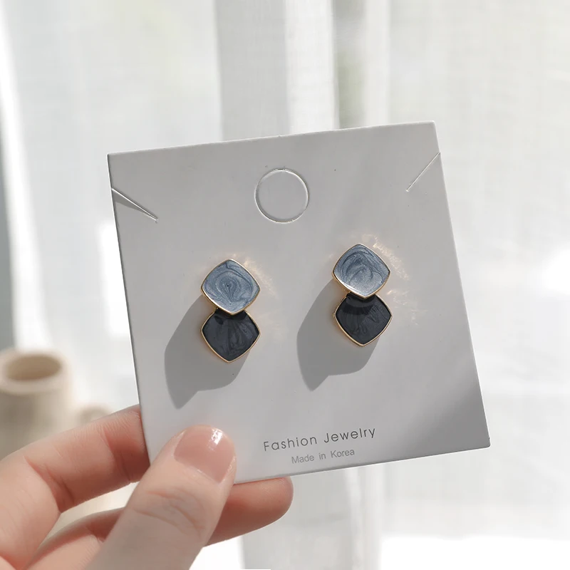 

Korean Temperament Earrings Simple Hit Color Earrings 2021 New Trendy Earrings Without Pierced Ear Clip Female