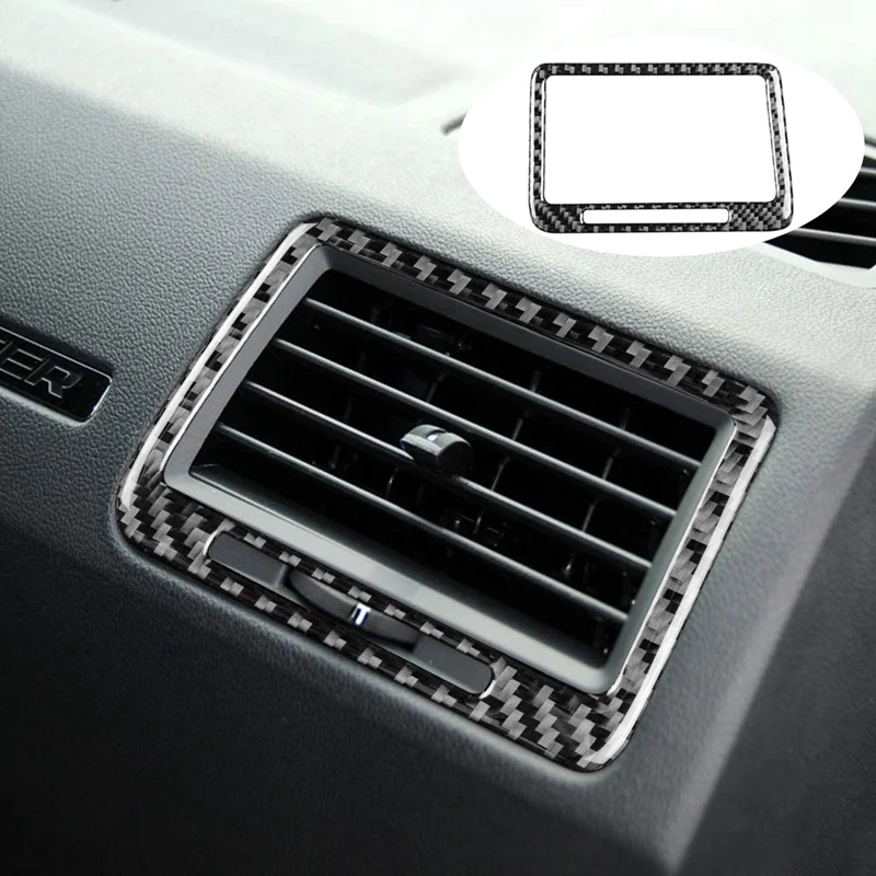 

Carbon Fiber Car Driver Passenger Side Air Outlet Stickers for Dodge Challenger 2008 -2014 Accessories