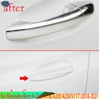 Автомобильные аксессуары для Mercedes-Benz A-Class A180 A200 A250(V177W177) 2018-2021, хромированная крышка дверной ручки из АБС-пластика, отделка 2019 2020