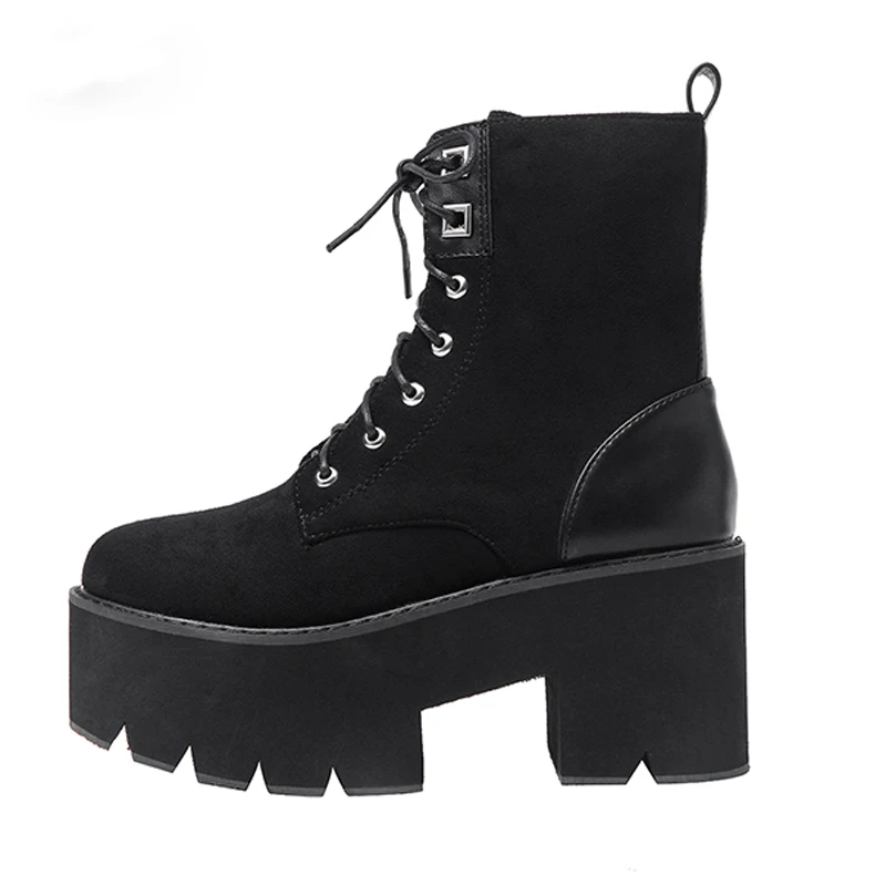 Женские ковбойские ботинки bota женские на платформе зимняя обувь высоком каблуке
