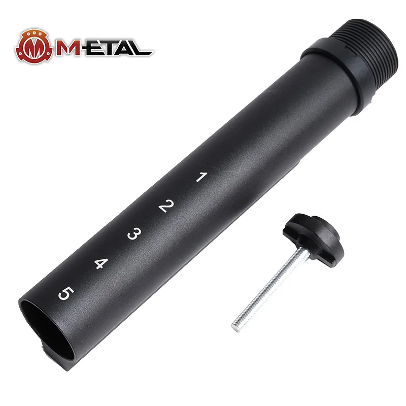 

WADSN Tactical 6 Position Stock Pipe Metal for Airsoft AEG M4 M16 Buffer Tube with Fixing Bolt Aluminum Hunting Gun Accessories
