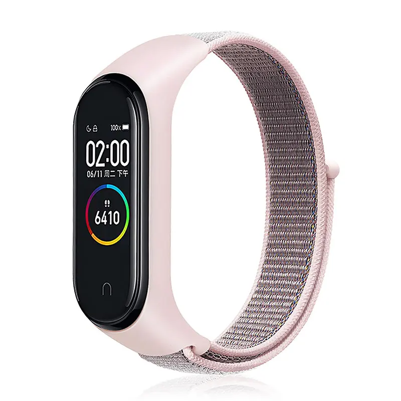 Nylon strap For Xiaomi mi band 3 4 strap Smart bracelet Soft Sport Wristbands For Mi band 4 NFC Global Smart watch women men