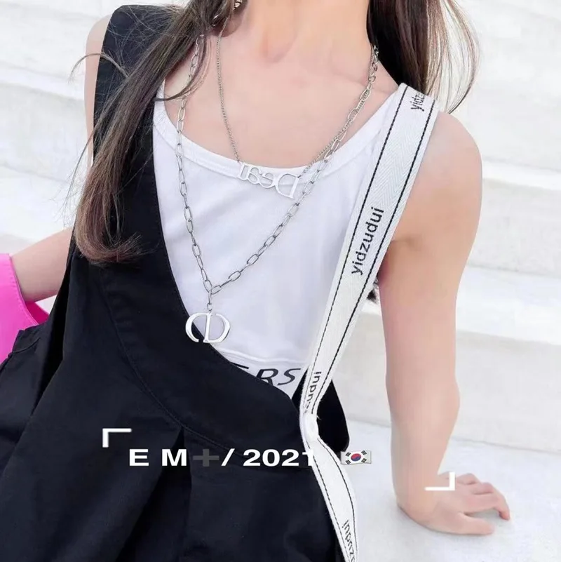 

Children's clothing 2021 summer new children's suits girls vest skirt two-piece