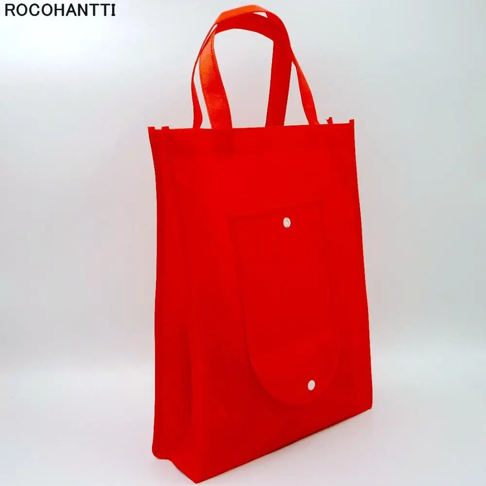 50x экологичная Упаковка бумажник Стиль складной Non сплетенная хозяйственная