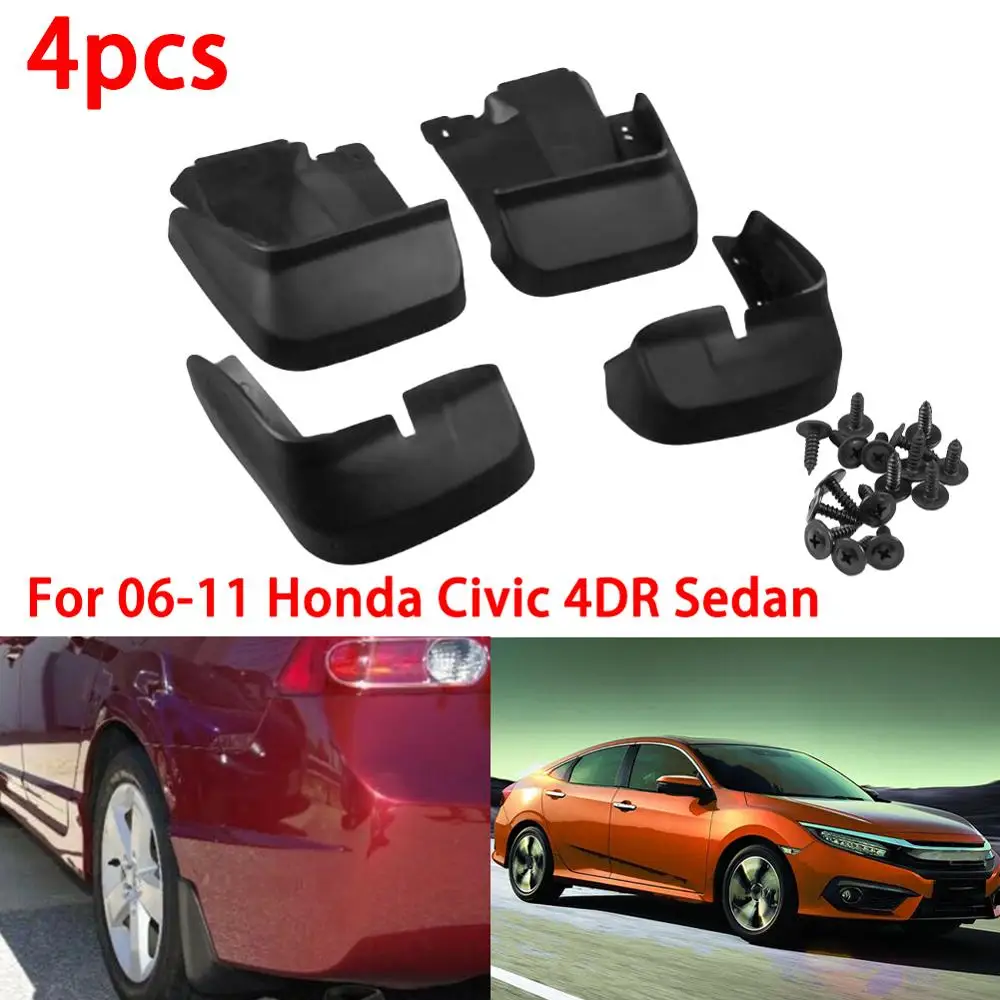 Для 2006 2007 2008 2009 2010 2011 Honda Civic 4DR Седан передние задние брызговики|Амортизаторы| |