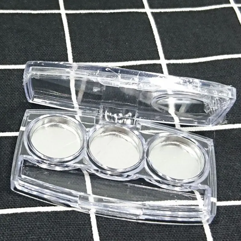Пустые пустые прозрачные пластиковые тени для век чехол Мини Прямоугольная