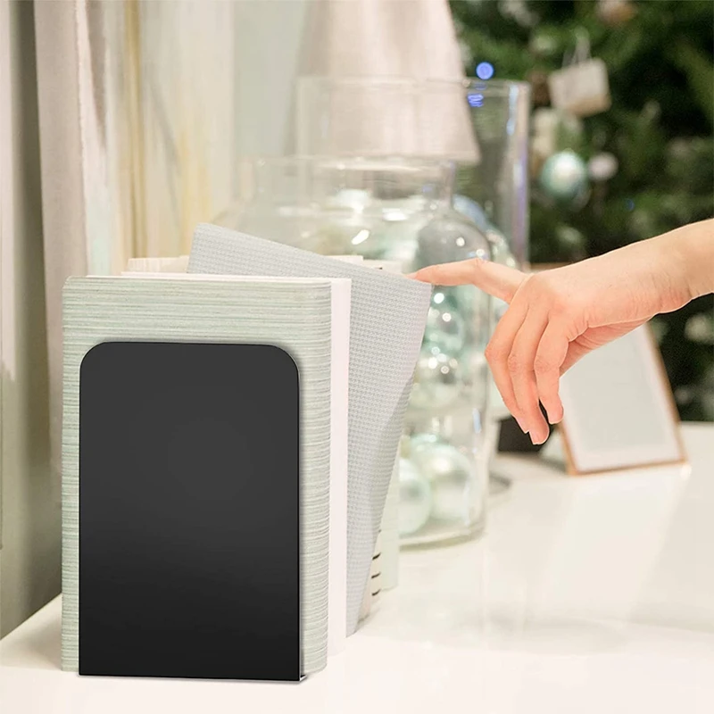 

Book Ends, Bookends, Book Ends for Shelves, Bookends for Shelves, Bookend, Book Ends for Heavy Books 2Pairs