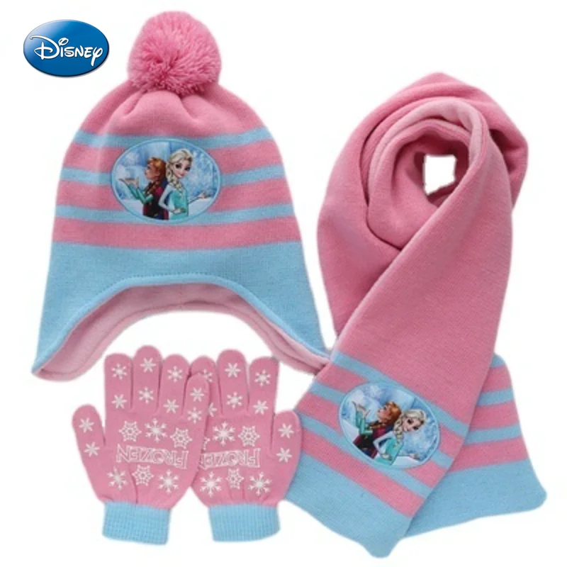 

Модный шарф из мультфильма «Холодное сердце» в стиле Disney, повседневные шарфы из мультфильмов, теплые зимние детские подарки для маленьких д...