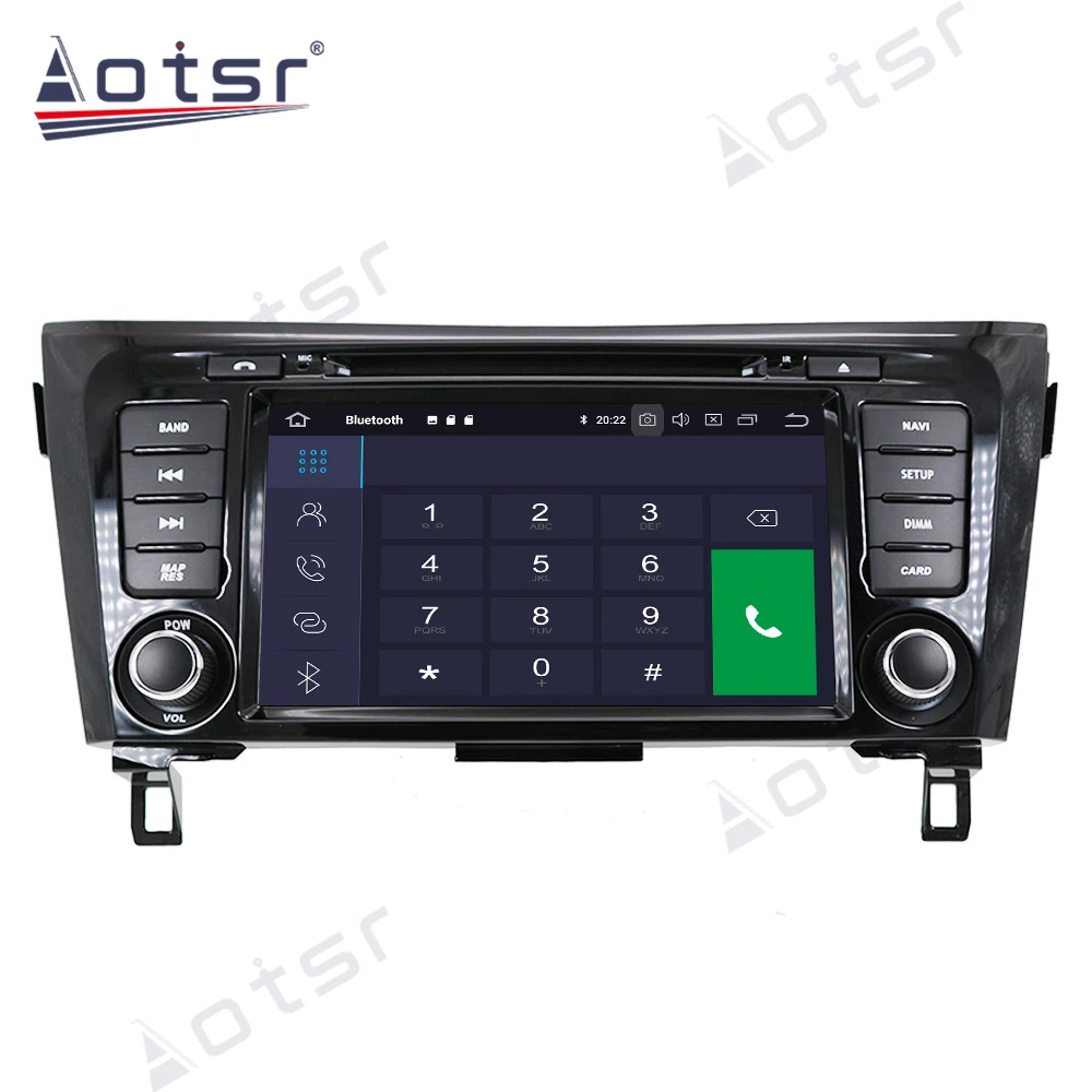 Для Nissan X TRAIL Qashqai Dualis Rouge 2013 2017 Android 10 автомобильный Радио плеер GPS навигация авто