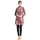 2020 Мусульманский купальник женский скромный пэчворк с длинным рукавом Купальник ислам ic хиджаб ислам Буркина-Фоса одежда для купания