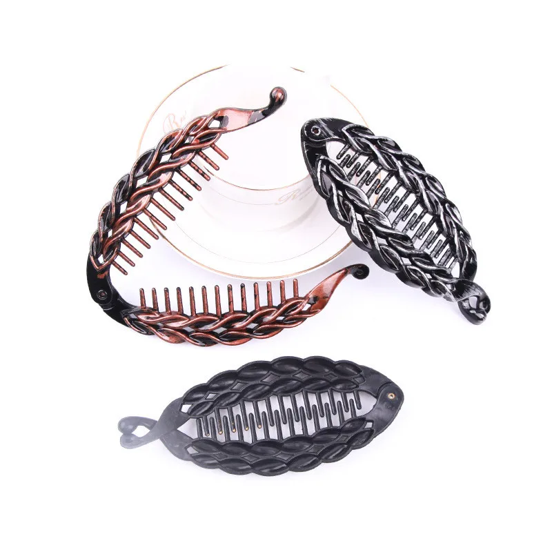 Заколка для волос женская в форме рыбы большая винтажная девушки заколка |