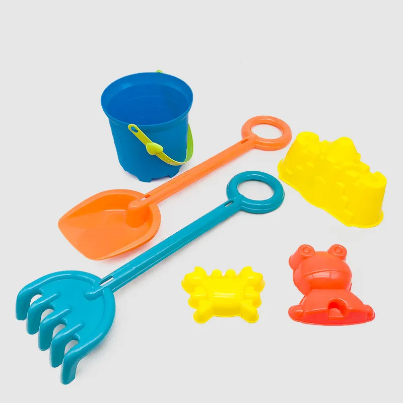 

Children's Sand Beach Toys Sand Table Sand Bucket Set Soft Rubber Beach Cube Eco Friendly Colorful Castle Bucket Outdoor Fun