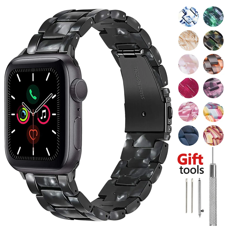 Ремешок резиновый для apple watch 5 band 44 мм сменный Браслет iwatch 42 Series 4 3 2 1 аксессуары
