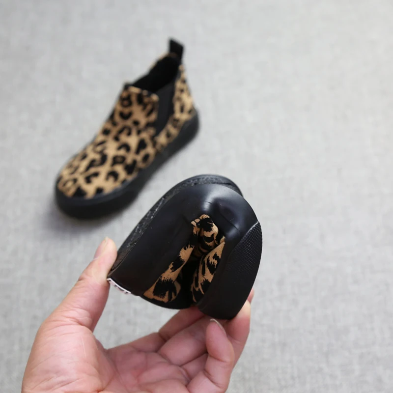 Leopard Children's Shoes for Kids Children Canvas Spring and Autumn Casual Fashion Little Girl | Детская одежда и обувь