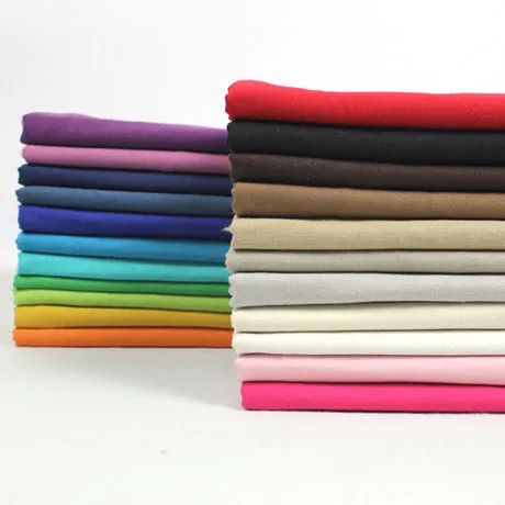 

140*100cm Solid Color Linen Cloth Cotton and Linen Clothes Trousers DIY Handmade Thin Cloth Fabric Background AT289