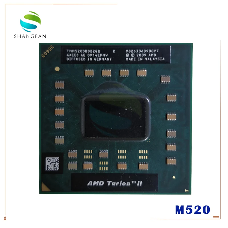 Двухъядерный процессор AMD Turion II для мобильных телефонов M520, 2,3 ГГц, двухъядерный двухпоточный процессор TMM520DBO22GQ, разъем S1 (art.: 3a38832742e) - 3a38832742e