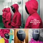 Новинка Осень 2021 маска для игры кальмар маска для Хэллоуина квадратная круглая треугольная маска для косплея маска для Хэллоуина Корейская Драма унисекс