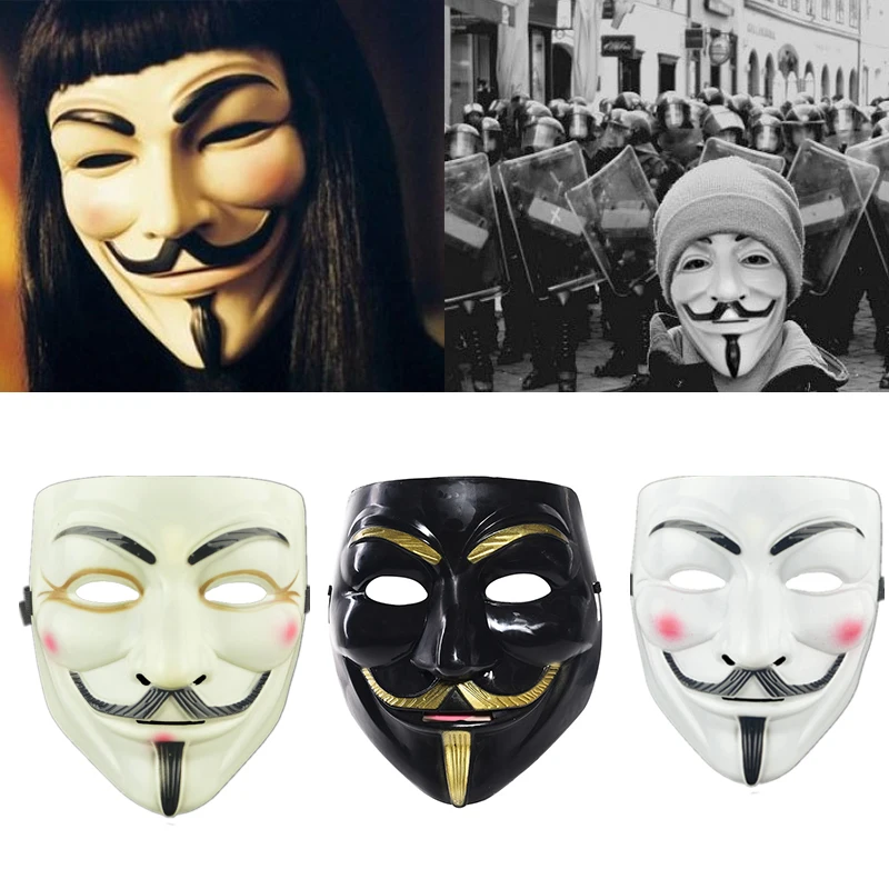 

Костюм для косплея из фильма «V-значит вендетта», маска хакеров, анонимный карнавал, Аниме Костюмы для лица, Маска Гая Фокса, рождественский ...