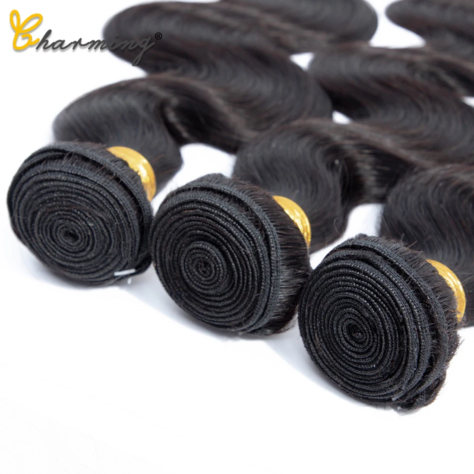 Очаровательные пучки человеческих волос с застежкой бразильские волнистые