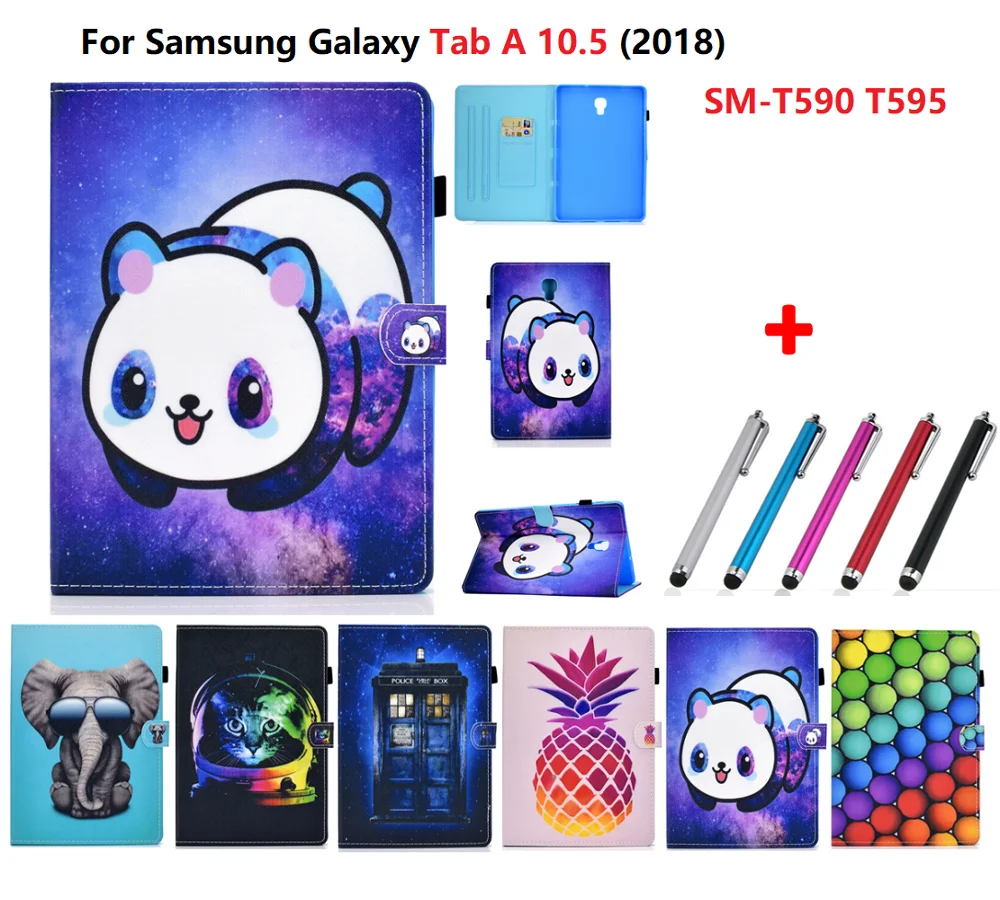 Чехол для планшета Samsung Galaxy Tab A 10. 0 letint595 с рисунком панды крутой чехол кошкой 10 5 2018