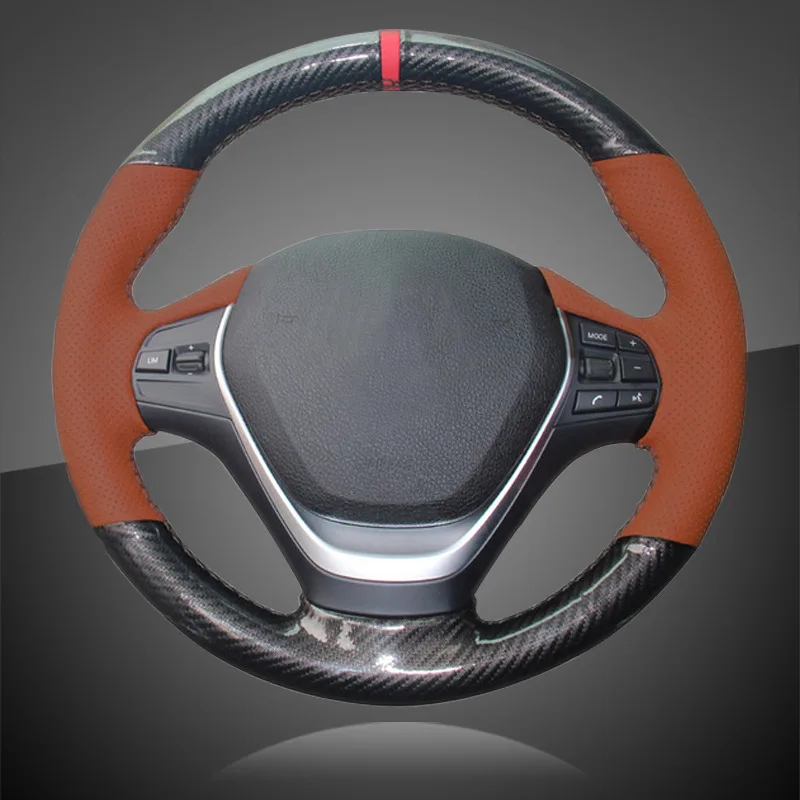 Авто оплетка на рулевое колесо Крышка для BMW F20 2012 2018 F45 2014 F30 F31 F34 2013 2017 F32 F33 F36 Чехлы