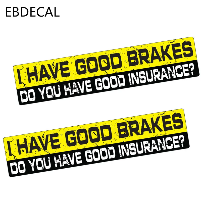 Ebdeckle есть хорошие тормоза у вас хороший в SURANCE машина бампер окно стены SuitcaseSticker