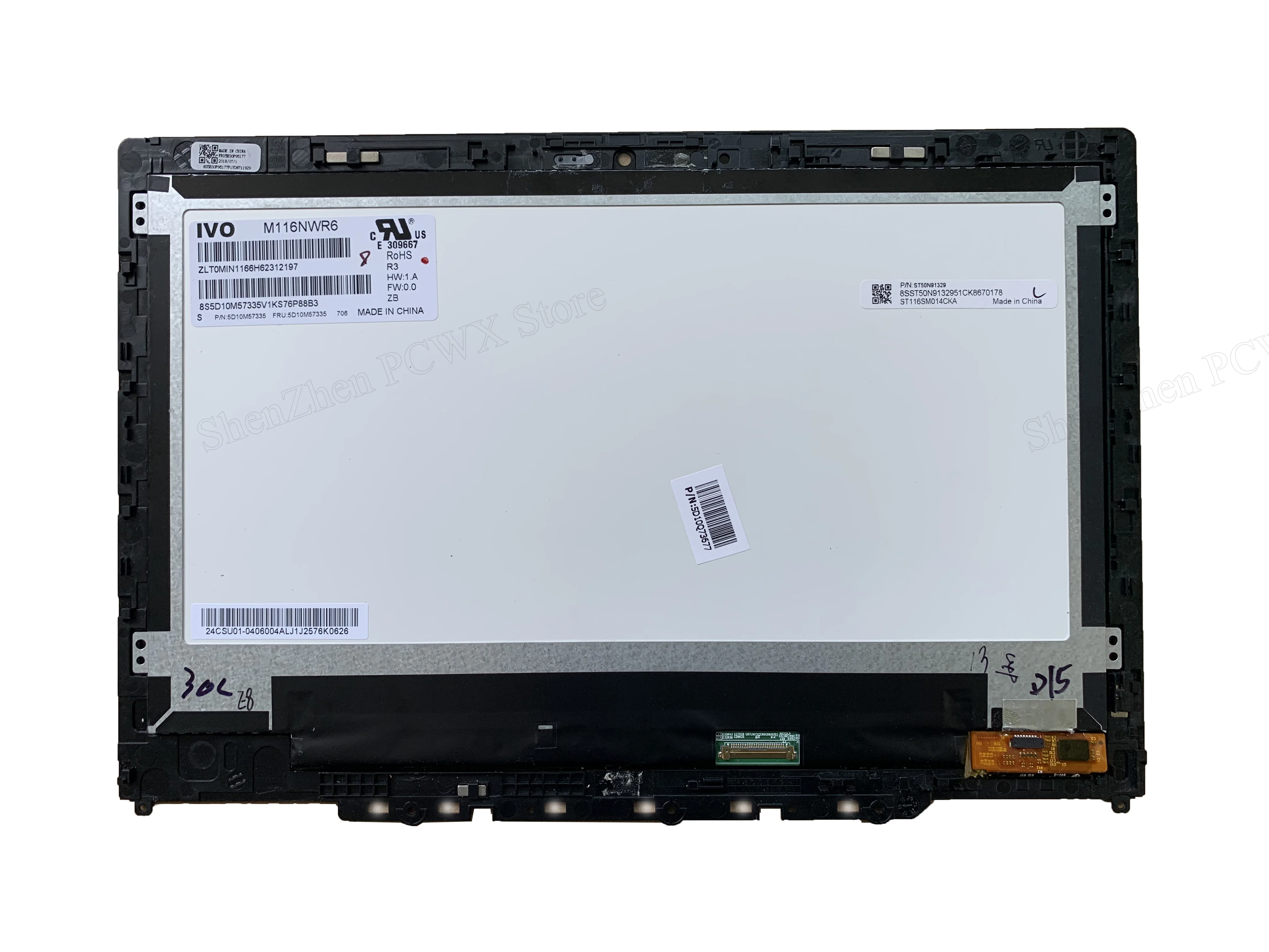Для Йоги 330-11IGM 81A6 Flex 6-11IGM 81A7 11 6 &quotLCD сенсорные сборки + рамка 5D10Q73677 HD 1366*768 30