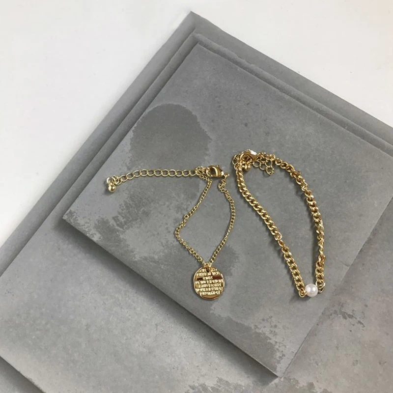 Peri'sbox шикарный золотой браслет-цепочка с застежкой жемчужные браслеты