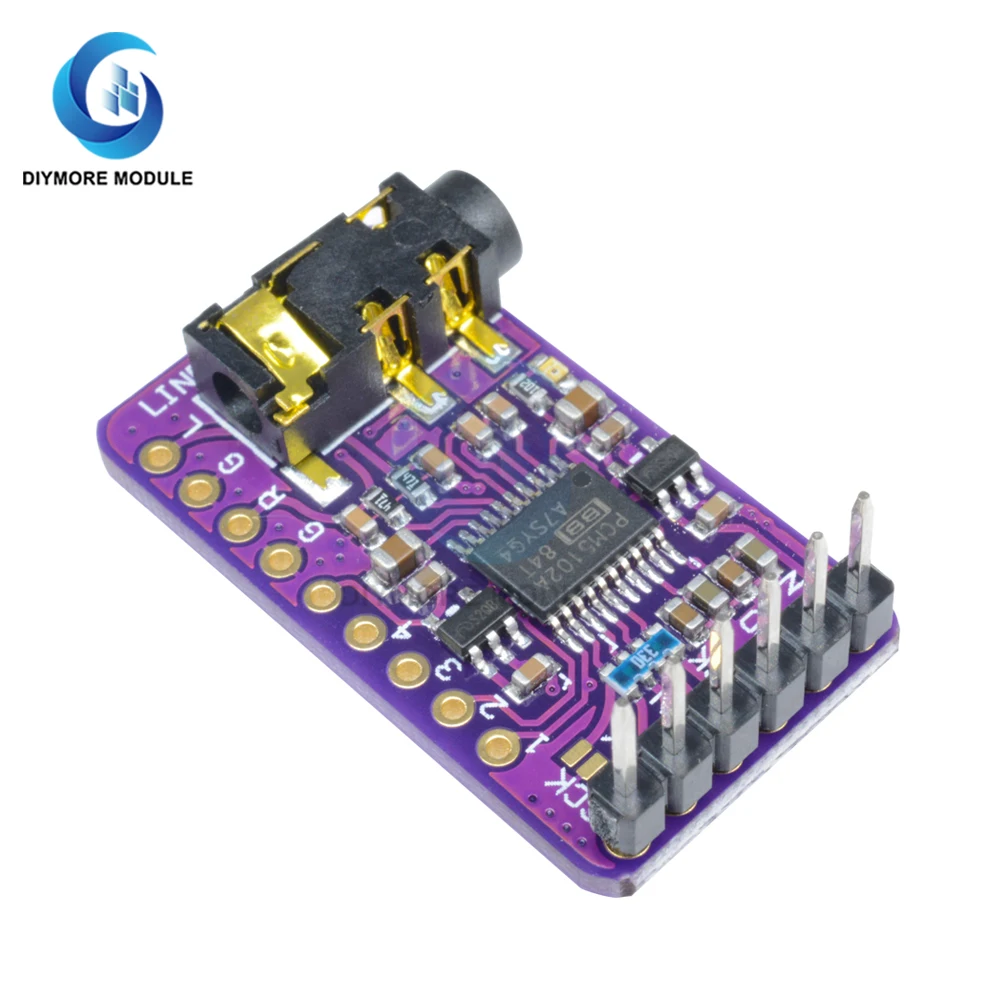 Интерфейс I2S PCM5102A DAC декодер GY-PCM5102 модуль плеера для платы формата Raspberry Pi pHAT