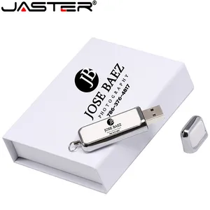 Новый кожаный usb-накопитель JASTE с коробкой высокого качества usb 2,0