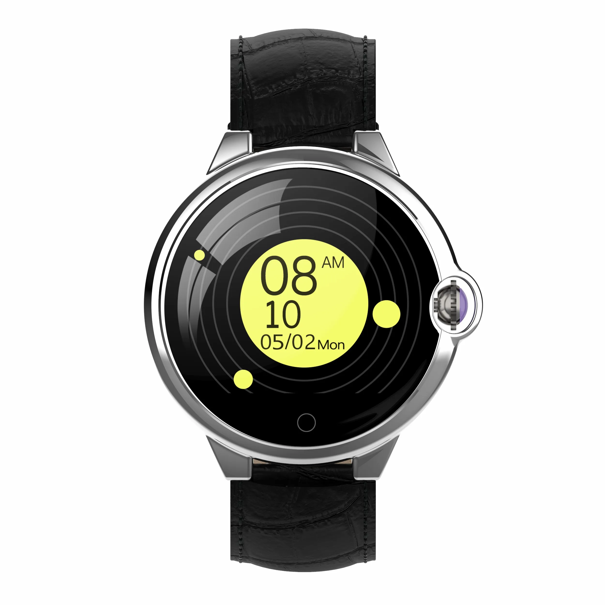 Black Leather Diggro Смарт часы DR88 Bluetooth водонепроницаемый полный большой цветной экран сердечный ритм кровяное давление мониторинг сна классический стиль - Цвет: Black Leather