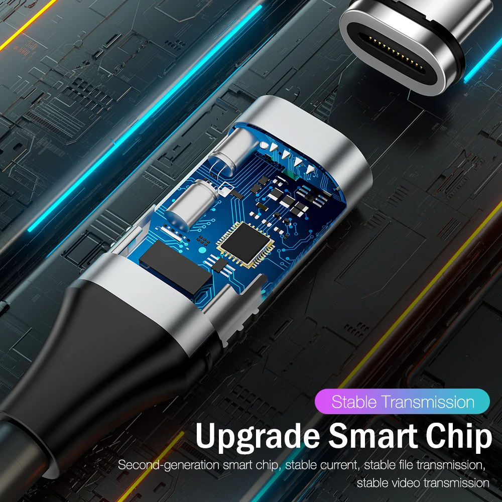 USB C к USBC Магнитный кабель для MacBook iPad планшета Samsung Xiaomi телефона 5A QC 4 0 Провод