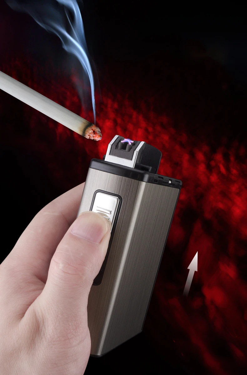 20 штук 7 6*84 мм сигареты из АБС пластика и Алюминий сигарета коробка чехол с USB