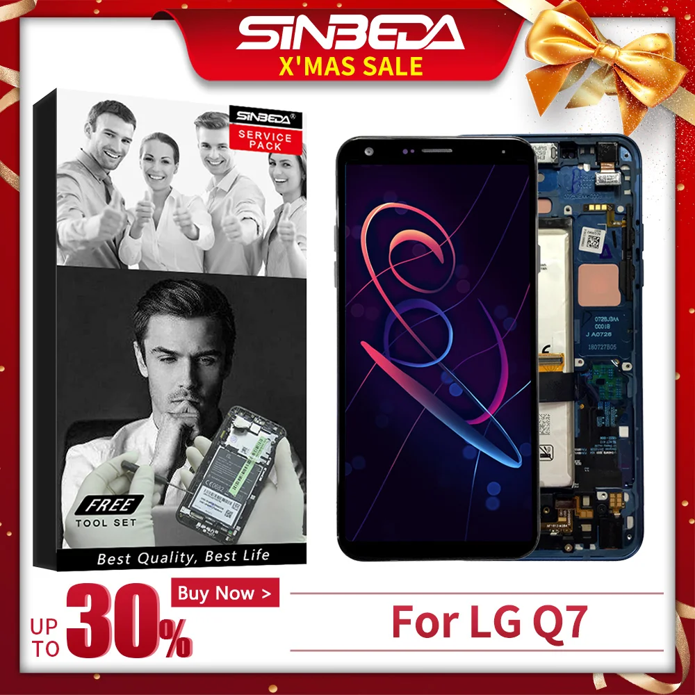 5,5 дюйма для LG Q7 Q610, ЖК-дисплей, дигитайзер, сенсорный экран с рамкой для LG Q7, ЖК-дисплей для LG Q7, замена экрана для LG Q610