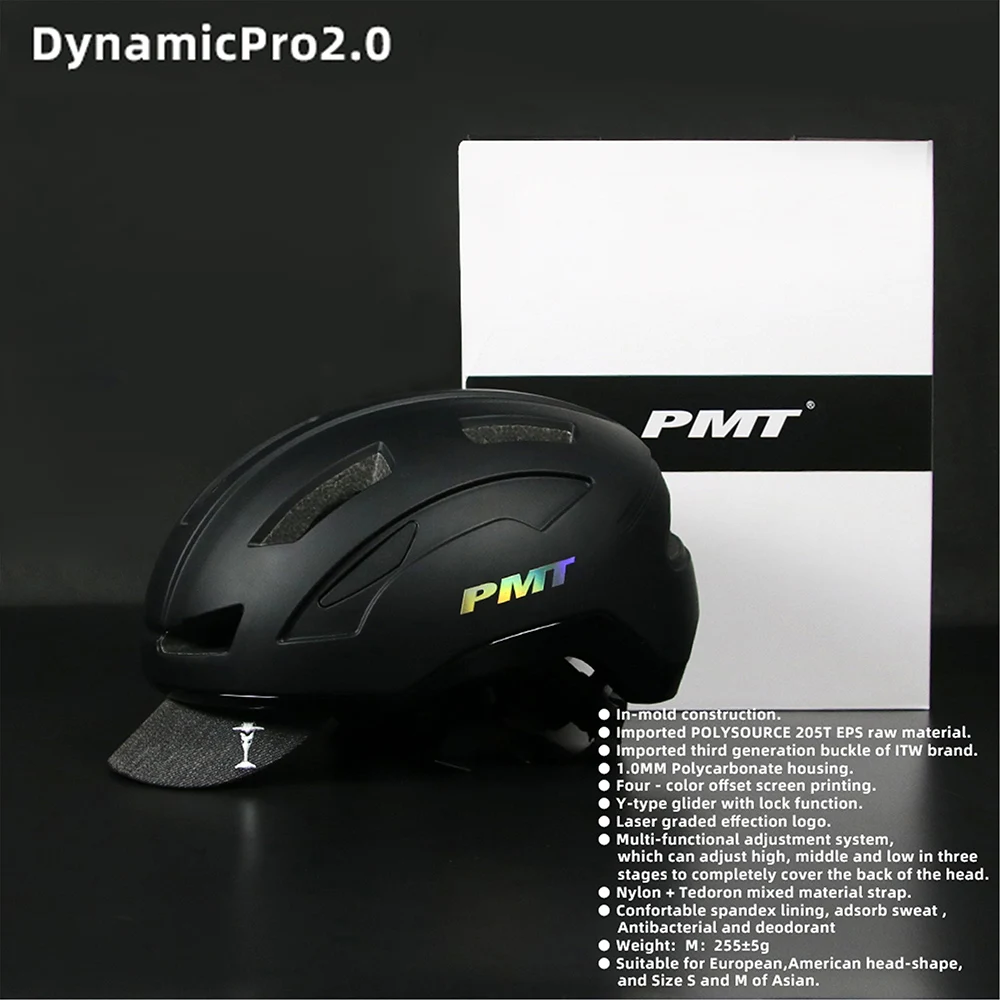 

PMT Ultralight Racing Road MTB Bike Helmet With Sun Cap Pneumatic Integrated Aerodynamics Wind Men Women Sports Aero Bicycle Hat