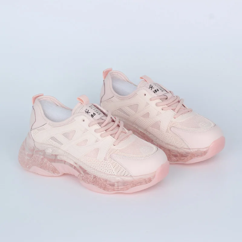 Женские массивные кроссовки Вулканизированная подошва повседневная обувь для