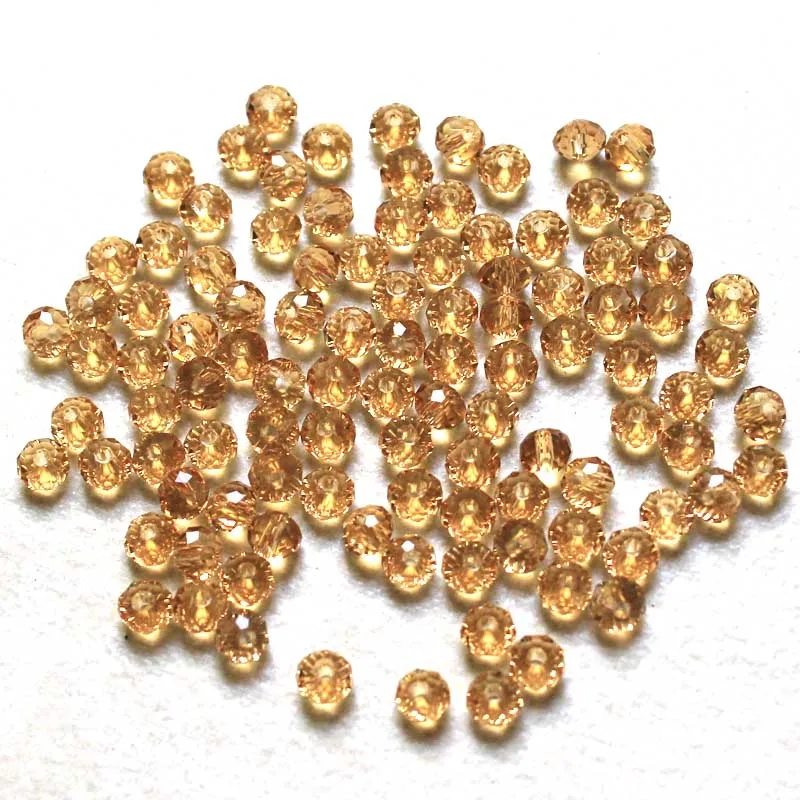 

AAA Rondelle Czech Seed Beads 200pcs/lot 3x4mm Faceted Crystal DIY Jewelry Glass Crystal Spacer Beads